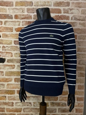 Sıfır Yaka Marka Model Çizgili Kazak Lacivert