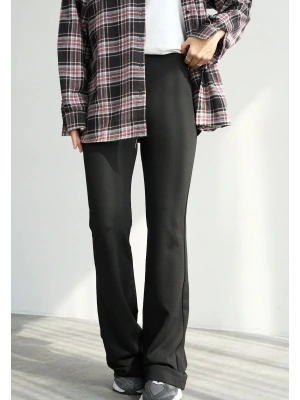 Marka Model İspanyol Paça Tayt Siyah