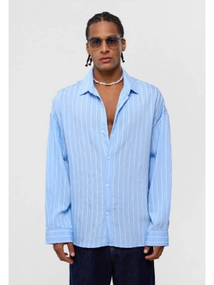Mavi Beyaz Çizgili Gömlek