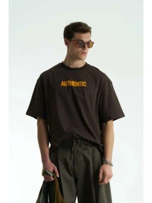 Tasarım Unisex Tshırt Kahve