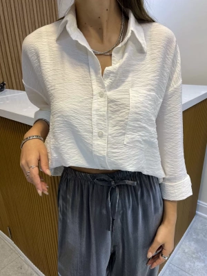 Marka Oversize Gömlek Beyaz