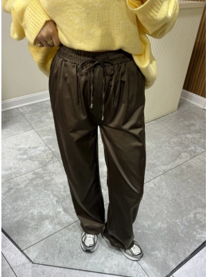 Beli Lastikli Saten Pantolon