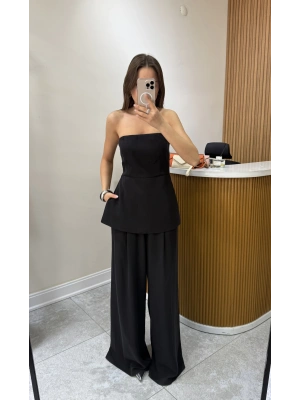 Büstiyerli Siyah Takım