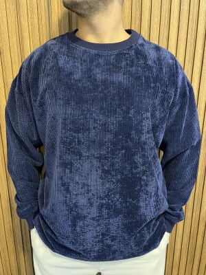 Kadife Lacivert Sweat