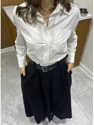 Kemerli Kombin Elbise