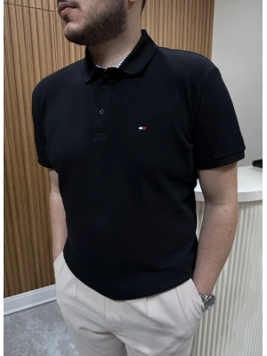 Marka Model Polo Yaka Tshirt Siyah