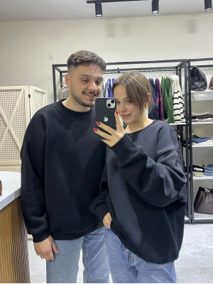 Marka Model Unisex Sweat Siyah