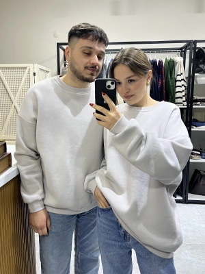 Marka Model Unisex Sweat Taş Rengi