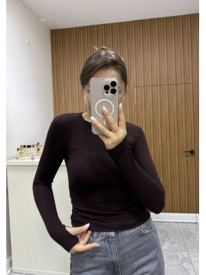 Marka Parmak Geçirmeli Body Kahve