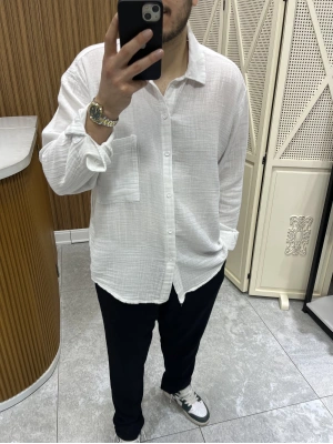 Müslin Gömlek Beyaz