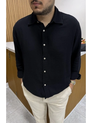 Müslin Gömlek Siyah