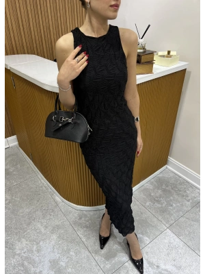 Orijinal Marka Astarlı Elbise Siyah