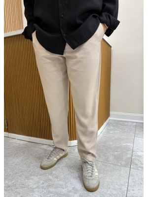 Tensel Joger Bej Pantolon