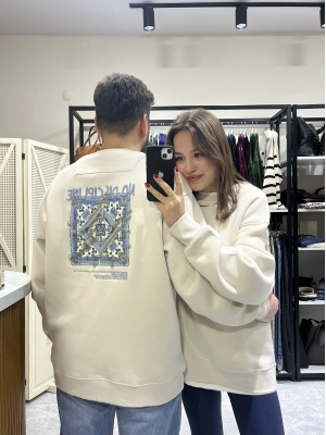Unisex Baskılı Sweat