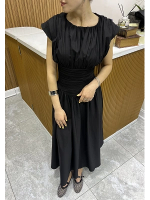 Vintage Siyah Elbise