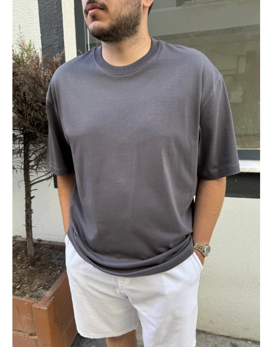 Basic Oversize Antrasit T-shirt