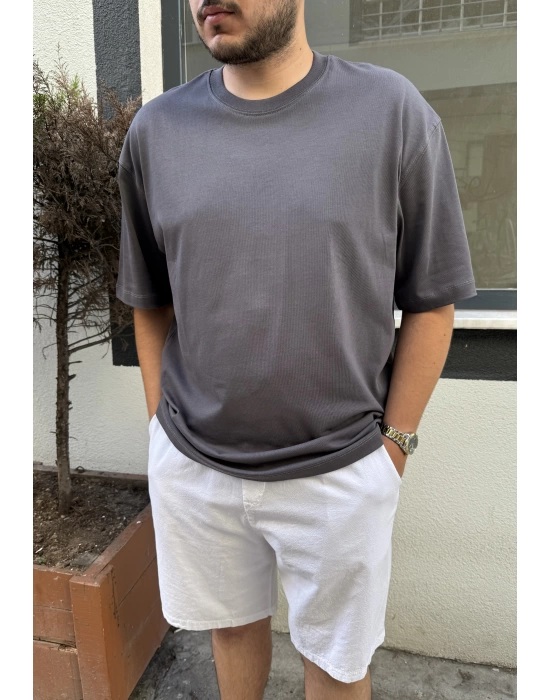 Basic Oversize Antrasit T-shirt