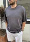 Basic Oversize Antrasit T-shirt