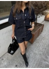 Denim Şortlu Takım