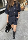Denim Şortlu Takım