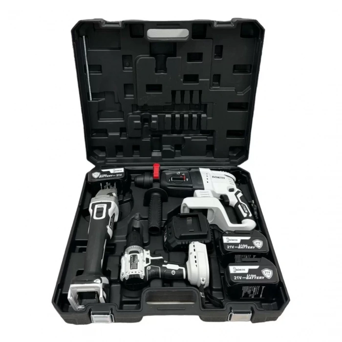 Börth 3-Lü Set Akülü Vidalama & Hilti & Taşlama (3 x 3Ah 21V)