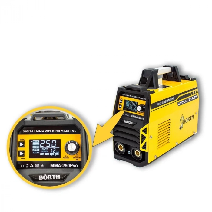 BÖRTHPRO PROFESSİONAL250Amper İnverter Kaynak Makinesi ZIA28