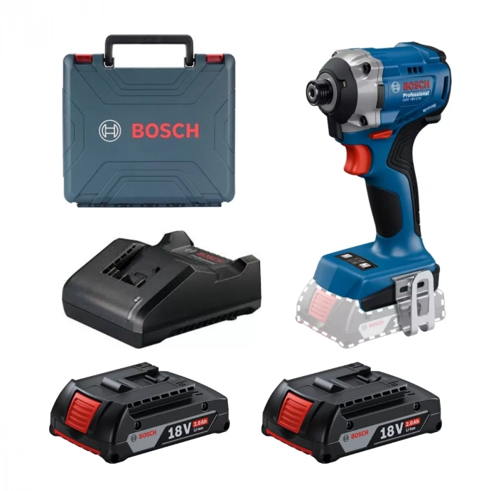 Bosch GDR 18V-215 Darbeli Somun Sıkma 2 X 2AH 18V