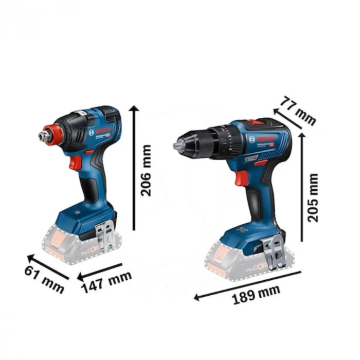 Bosch GDX 18V-200 + GSR 18V-50+ 2 x GBA 18V 4.0Ah + GAL 18V-40 L-Boxx