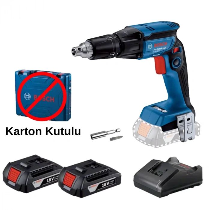 Bosch GTB 185-LI Çift Akülü 2 Ah Alçıpan Vidalama Makinesi