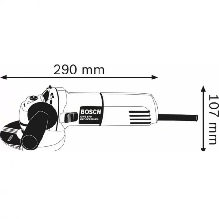 Bosch Gws 670 Avuç Taşlama 670 Watt