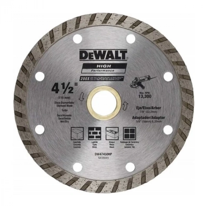 Dewalt DW47450HP Turbo Elmas Disk 115 mm
