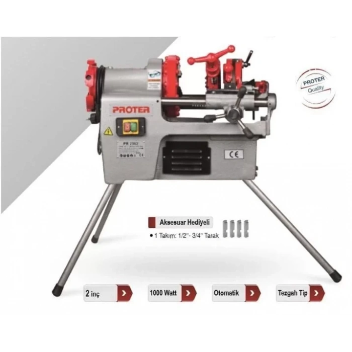 Proter 2 1000 W Tezgah Tip Pafta Makinası PR 2002
