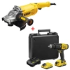 Dewalt DWE493 Büyük Taşlama Makinesi + Stanley SCD718D2K 20V Çift Akülü Darbeli Vidalama (2 x 2.0Ah 20V )