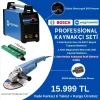 Professional Kaynakçı Seti Bosch Gws 22-230 P Büyük Taşlama Makinesi & Magmaweld Monostick 200i Taşınabilir Elektrod Kaynak Makinesi & Askaynak Elektrod