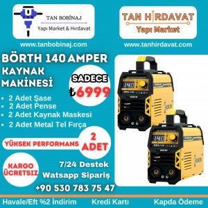 Börth 140 Amper İnverter Kaynak Makinesi 2ADET KAMPANYALI FİYAT!!!