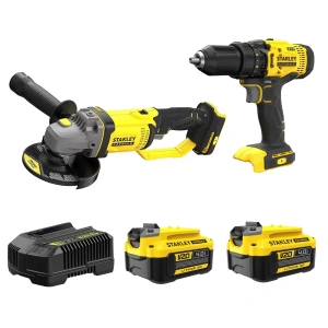 Stanley Akülü Avuç Taşlama Fatmax SFMCG400B + SCD700B-TR Akülü Vidalama Profesyonel Set 2x4 Ah