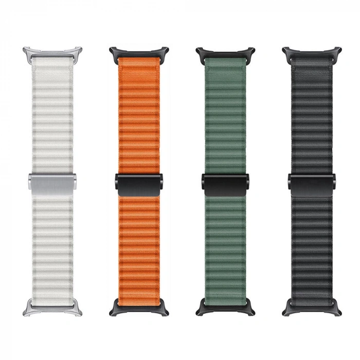 ​​Galaxy Watch Ultra 47mm Zore KRD-120 Naylon Kumaş Hasır Örgülü Kordon