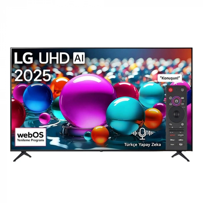 LG 55UA85 55 inç 139 Ekran Uydu Alıcılı AI Sihirli Kumanda HDR10 webOS25 Smart 4K Ultra HD LED TV