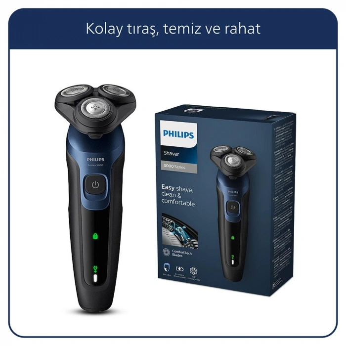 Philips S5445/03 5000 Serisi Islak Kuru Şarjlı Tıraş Makinesi