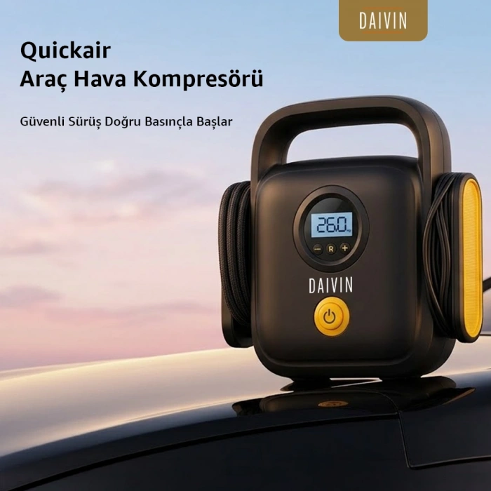 Daivin Quickair Taşınabilir Araç Hava Kompresörü