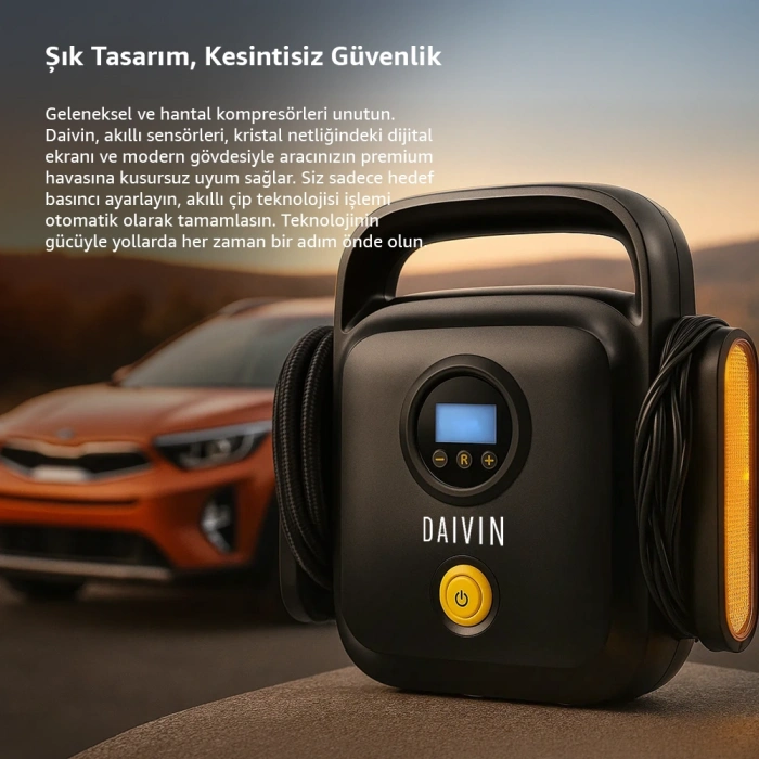 Daivin Quickair Taşınabilir Araç Hava Kompresörü