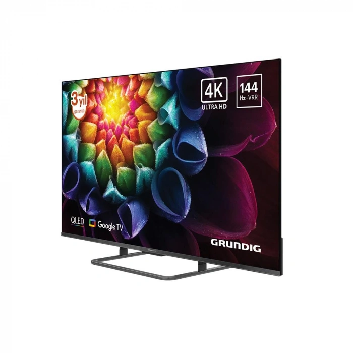 Grundig 75 GQ 850A 75 inç 189 Ekran Uydu Alıcılı Google TV Smart 4K Ultra HD 144 Hz QLED TV