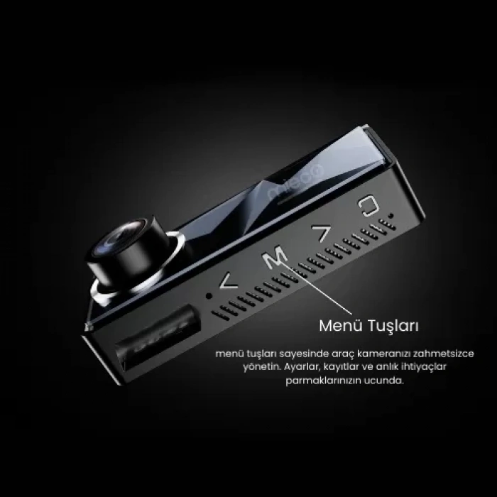 Mieco A11 Wifi 4K UHD GPS Adas Özellikli Araç Kamerası + Arka Kamera