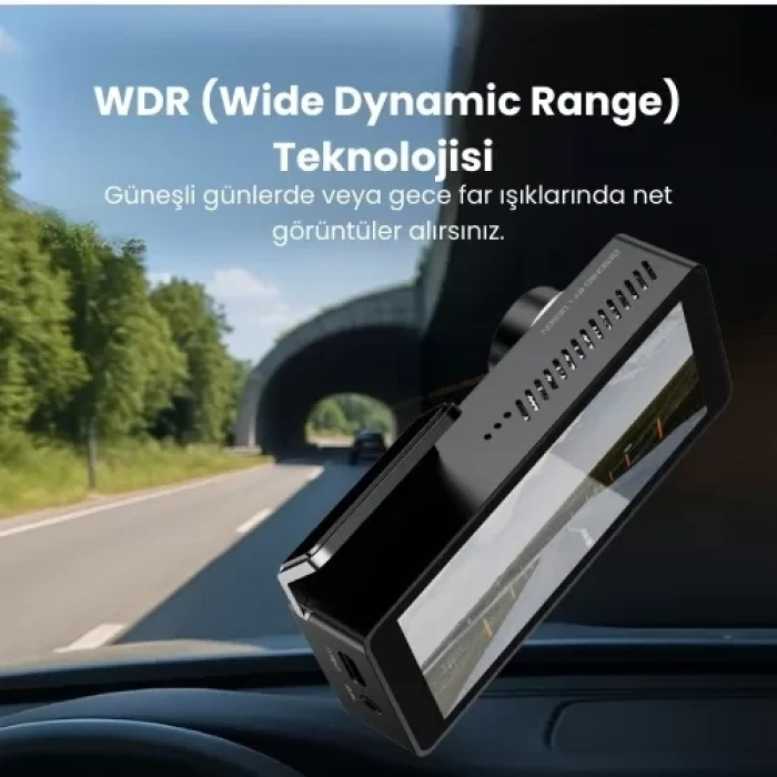 Mieco A11 Wifi 4K UHD GPS Adas Özellikli Araç Kamerası + Arka Kamera