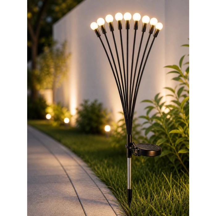 Pionny Bahçe Lambası Güneş Enerjili Solar Şarjlı 6 Toplu