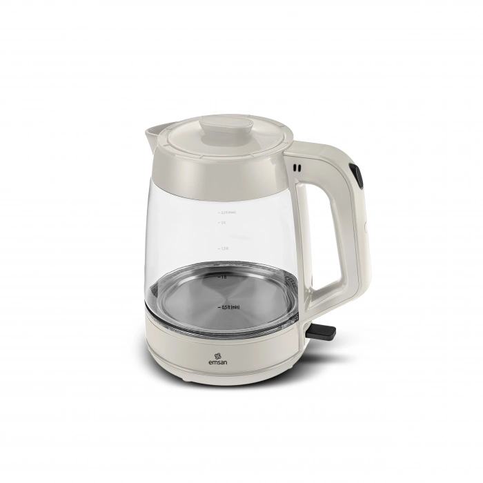 Emsan Glass Tea XL 2 in 1 Cam Çay Makinesi ve Kettle - Starlight