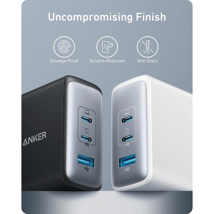 Anker 736 Nano II 100W Şarj Adaptörü ( 2 Usb-c + 1 Usb ) - Siyah