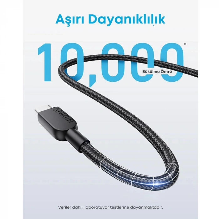 Anker Usb-C to Usb-C  1metre  240w Kablo  A81C5011 - Siyah