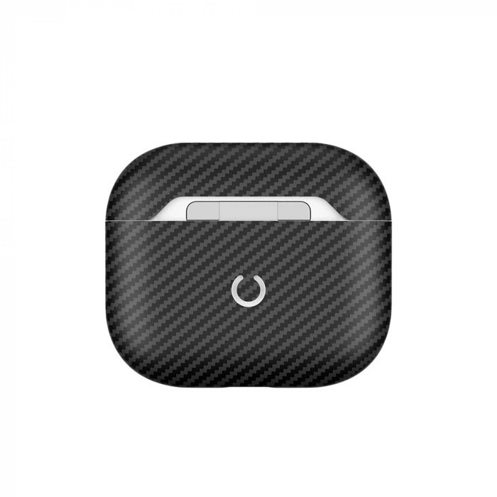 Apple Airpods 3. Nesil Zore Airbag 43 600D Karbon Fiber Kulaklık Kılıfı