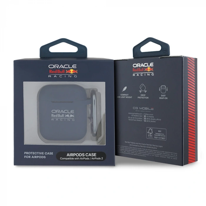 Apple Airpods Kılıf Redbull Orjinal Lisanslı Baskı Logolu Askı Aparatlı Silikon Kapak